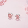 Crystal Cat Earrings For Women Korean Stud Earrings 2022 Trend  Designer Jewelry Accessories