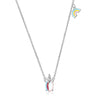 925 Stamp Silver Color Rainbow Crystal Pendants And Necklaces For Women Wedding Party Female Jewelry 2022 Jewelry Gift