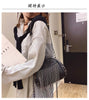 Gykaeo  Handbags Women Bags Designer Punk Style Chains Shoulder Bag Ladies Small Rivet Tassel Cross Body Bag Sac A Main