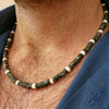 Half pearl half chain necklace