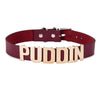 Halloween Cosplay Necklace Harleen Quinzel Puddin Letter Leather Clown Choker Necklaces