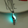 Halloween Jewelry with Silver Color Glow in the Dark Luminous Stone Locket Pendant Choker Necklace for Men Women Gift