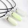 Halloween Noctilucent Glowing Necklace Bullet Hexagonal Column Luminous Necklace Night Fluorescence Glow In The Dark Necklace