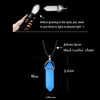 Halloween Noctilucent Glowing Necklace Bullet Hexagonal Column Luminous Necklace Night Fluorescence Glow In The Dark Necklace