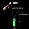 Halloween Noctilucent Glowing Necklace Bullet Hexagonal Column Luminous Necklace Night Fluorescence Glow In The Dark Necklace