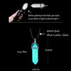 Halloween Noctilucent Glowing Necklace Bullet Hexagonal Column Luminous Necklace Night Fluorescence Glow In The Dark Necklace