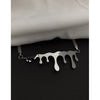 Halloween Punk Hip Hop Metal Liquid Quicksand Blood Flow Shape Chokers Necklace 2021 Trend Jewelry for Women Goth Neck Chains