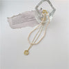 Han Edition Baroque Freshwater Pearl Necklace Simple Geometrical Irregular Multi-storey Clavicle Chain Necklace Pendant