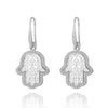 Hand Hamsa Crystal Woman Earrings Jewelry Gift Silvery Gold Vintage Charm Earring Woman Accessories  2022 New