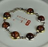Hand Made Genuine Tiger EYE Bracelet 100% 925 Sterling Silver Jewelry BR0058