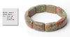 Hand Row bracelet bangle unakite stone Amethyst red agate green aventurine trendy style bracelets JD stone beads