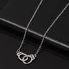 Handcuff Pendant Necklace For Women Men Steampunk Jewelry Lover's Collares FREEDOM Valentine's Day Gifts 2021