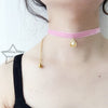 Handmade 12MM Shell Shape Pendant & Pink Velvet Ribbon Rope Jewelry Choker Necklaces