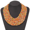 Handmade Beads Necklace Bohemia Boho Necklace Ethnic Wide Choker Bohemian Necklaces Women Accessories Collier Ethnique Boheme