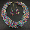 Handmade Beads Necklace Bohemia Boho Necklace Ethnic Wide Choker Bohemian Necklaces Women Accessories Collier Ethnique Boheme