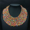 Handmade Beads Necklace Bohemia Boho Necklace Ethnic Wide Choker Bohemian Necklaces Women Accessories Collier Ethnique Boheme