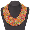 Handmade Beads Necklace Bohemia Boho Necklace Ethnic Wide Choker Bohemian Necklaces Women Accessories Collier Ethnique Boheme