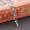 Handmade Buddhist Dorje Pendant Tibetan Vajra Pendant Necklace Vintage Thai Women Men Fine jewelry Necklaces