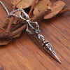 Handmade Buddhist Dorje Pendant Tibetan Vajra Pendant Necklace Vintage Thai Women Men Fine jewelry Necklaces