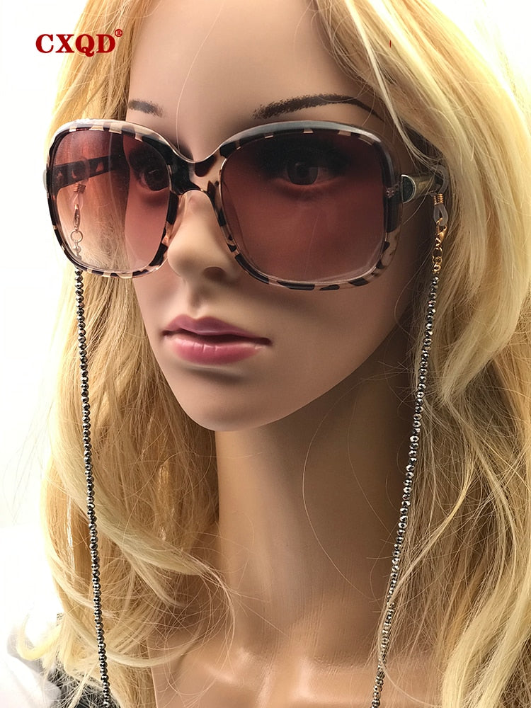 Handmade  Reading Glasses Chain For Women Sunglasses Cords Casual 3mm electroplated Glass Beaded Eyeglass Masks Chain