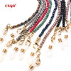 Handmade  Reading Glasses Chain For Women Sunglasses Cords Casual 3mm electroplated Glass Beaded Eyeglass Masks Chain