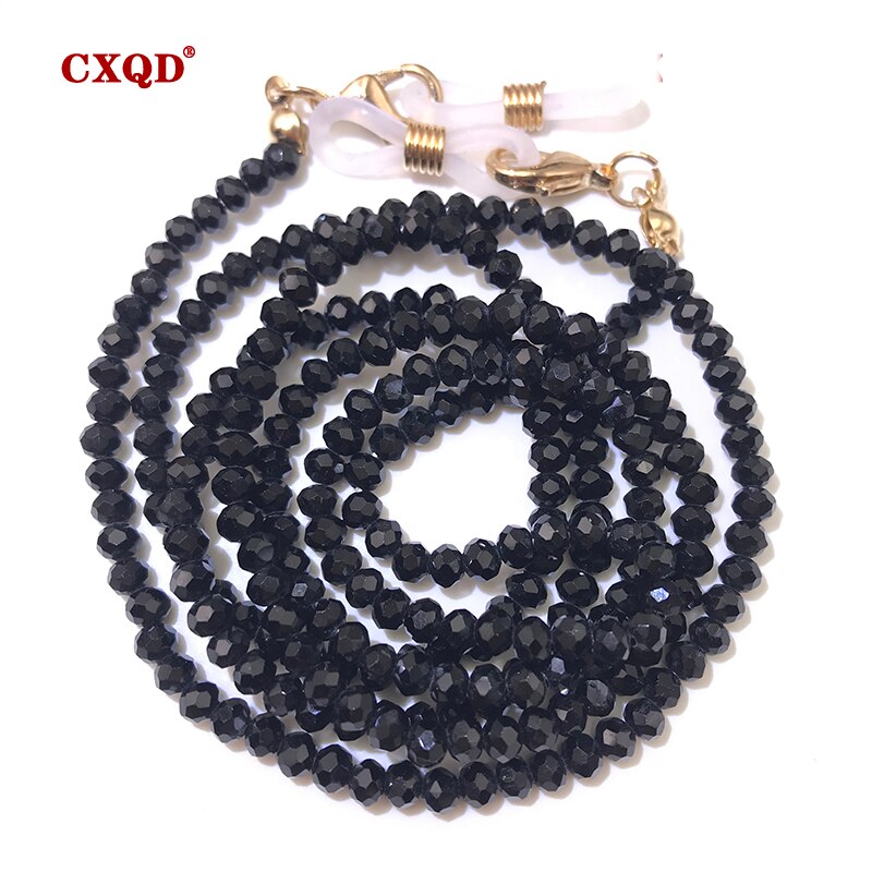 Handmade  Reading Glasses Chain For Women Sunglasses Cords Casual 3mm electroplated Glass Beaded Eyeglass Masks Chain