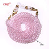 Handmade  Reading Glasses Chain For Women Sunglasses Cords Casual 3mm electroplated Glass Beaded Eyeglass Masks Chain