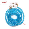 Handmade  Reading Glasses Chain For Women Sunglasses Cords Casual 3mm electroplated Glass Beaded Eyeglass Masks Chain