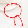 Handmade Lucky Red String Bracelet Amulet 7 Knots Protection Rope Man Women Gift