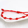 Handmade Lucky Red String Bracelet Amulet 7 Knots Protection Rope Man Women Gift