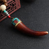 Handmade Men Nepal Ethnic Necklace Buddhist Mala Wood Beads Pendant Necklace Women Long Sweater Chain