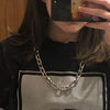 Handmade Men Women Unisex Punk Chain Necklace Punk Street Choker Metal Collar Gothic Kolye Hip Hop Ketting
