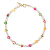 Handmade Natural Pearl Mix And Match Colorful Beaded Florets Ladies Short Necklace Jewelry Accessories Exquisite Gifts