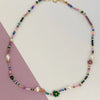 Handmade Natural Pearl Mix And Match Colorful Beaded Florets Ladies Short Necklace Jewelry Accessories Exquisite Gifts