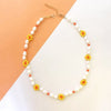 Handmade Natural Pearl Mix And Match Colorful Beaded Florets Ladies Short Necklace Jewelry Accessories Exquisite Gifts