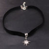 Handmade Rhinestone Sun/ Star/ Heart /Crosses Charms DIY Choker Gothic Necklace Collar Black Velvet Jewelry For Woman P611
