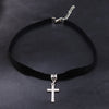 Handmade Rhinestone Sun/ Star/ Heart /Crosses Charms DIY Choker Gothic Necklace Collar Black Velvet Jewelry For Woman P611
