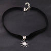 Handmade Rhinestone Sun/ Star/ Heart /Crosses Charms DIY Choker Gothic Necklace Collar Black Velvet Jewelry For Woman P611
