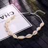 Handmade Shell Short Choker Necklace Rope Chain Natural Seashell Hawaiian Beach Personality Casual Accessories Collar Jewelry