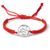 Handmade Tibetan Buddhist Lucky Rope Bracelets Bangles Black & Red Thread Adjustable Knots Bracelet for Women Men Wrist Jewelry