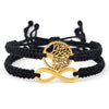 Handmade Tibetan Buddhist Lucky Rope Bracelets Bangles Black & Red Thread Adjustable Knots Bracelet for Women Men Wrist Jewelry