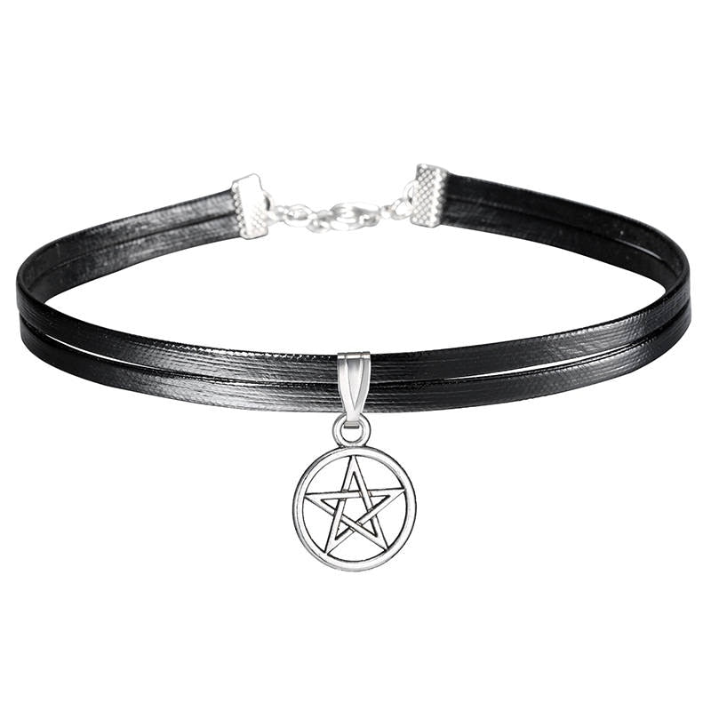 Handmade Velvet Lace Vintage Choker Necklace For Women Collar Torques Neck Jewelry Black Boho Stretch Yin Yang Charm Gothic Punk