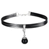 Handmade Velvet Lace Vintage Choker Necklace For Women Collar Torques Neck Jewelry Black Boho Stretch Yin Yang Charm Gothic Punk