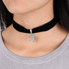Handmade Velvet Lace Vintage Choker Necklace For Women Collar Torques Neck Jewelry Black Boho Stretch Yin Yang Charm Gothic Punk