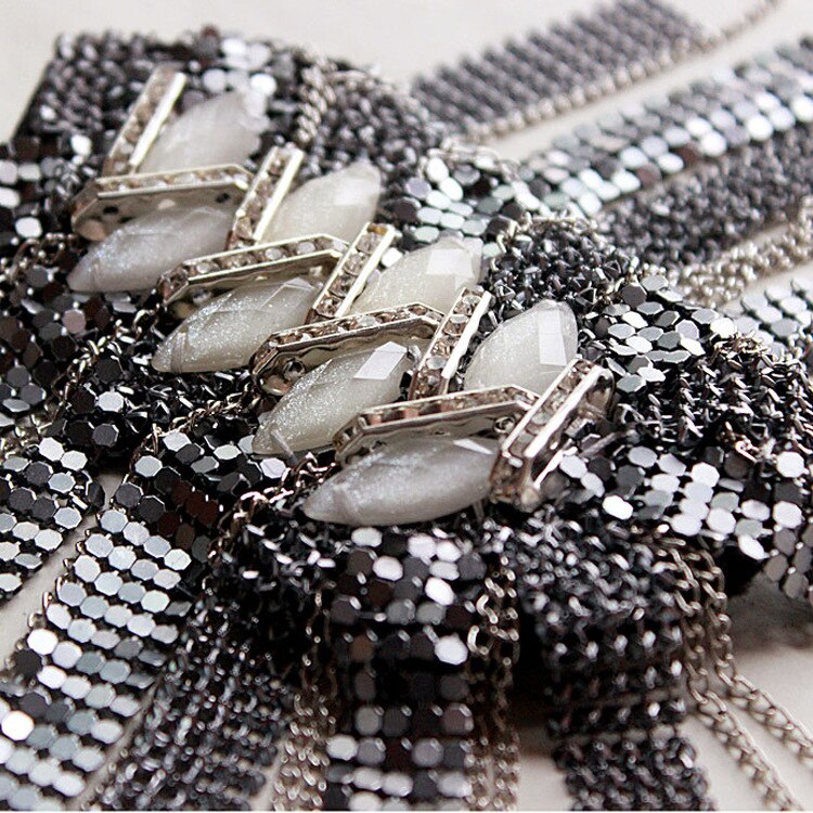 Handmade big size jewelery tassel big shoulder brooch epaulet PATCH ,epaulettes spikes,escapulario blazer accessories applique