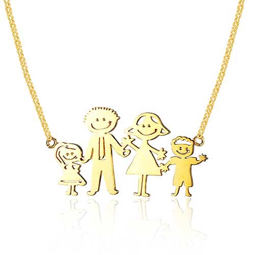 Handwritten Picture DIY Personalized 925 Sterling Silver Pendant Necklace Gold Rose Gold Color Jewelry Family Gift (NE101669)