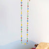 HangZhi 2021 Japan Korea Colorful Small Transparent Crystal Square Beaded Necklace Short Choker for Women Holiday Jewelry
