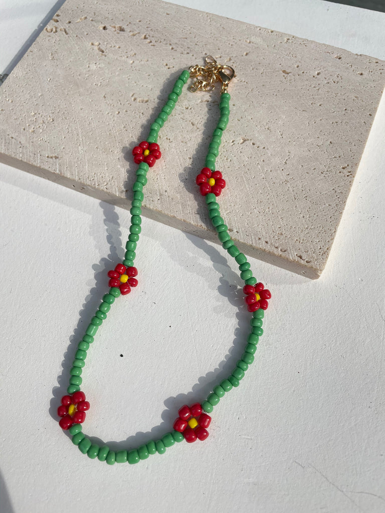 HangZhi 2021  5 pcs/set Daisy Flower Colorful Beads Clavicle Choker Necklace for Women Girls Spring Summer Jewelry