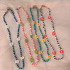 HangZhi 2021  5 pcs/set Daisy Flower Colorful Beads Clavicle Choker Necklace for Women Girls Spring Summer Jewelry