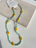 HangZhi 2021  5 pcs/set Daisy Flower Colorful Beads Clavicle Choker Necklace for Women Girls Spring Summer Jewelry